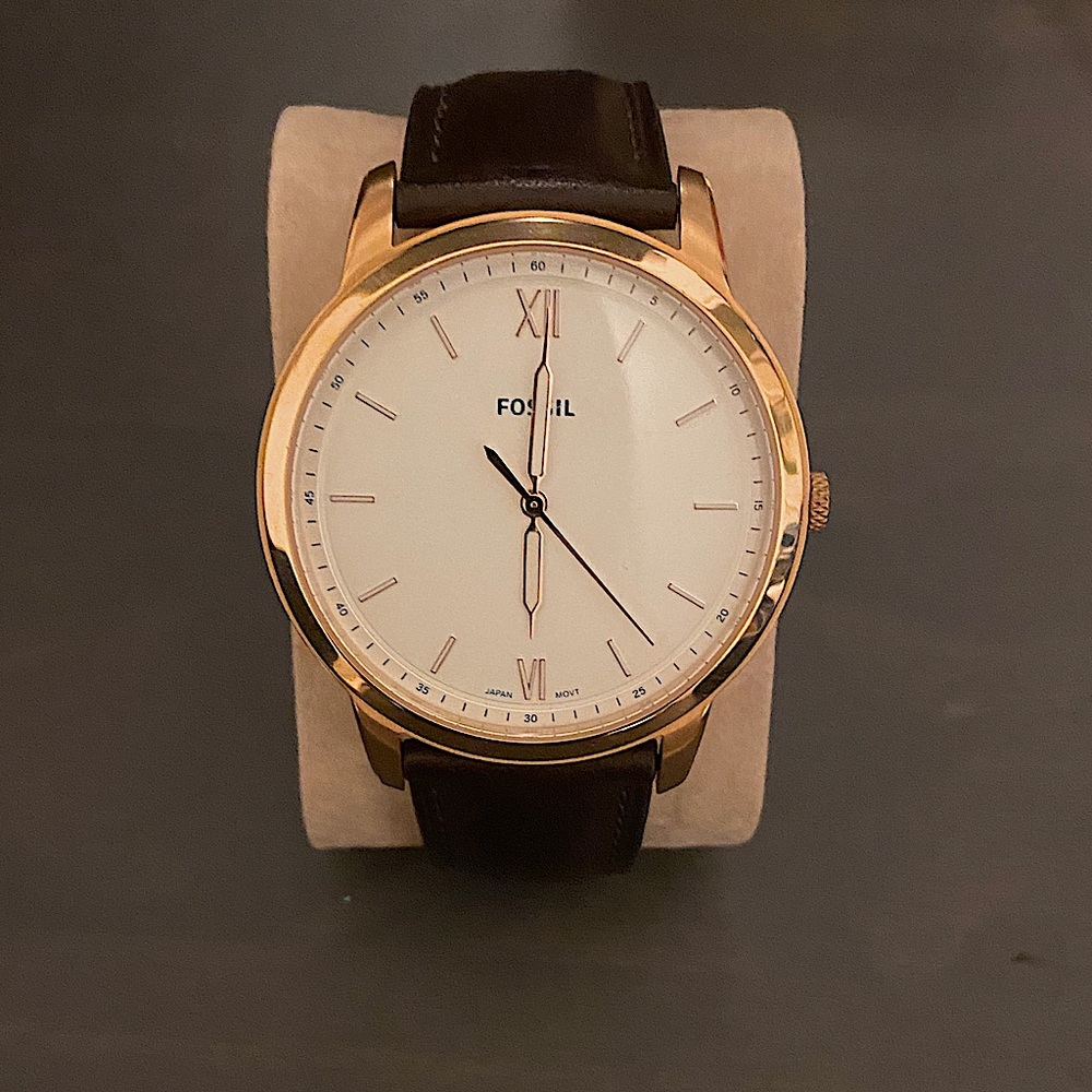 Men’s Fossil Watch - Brown Leather